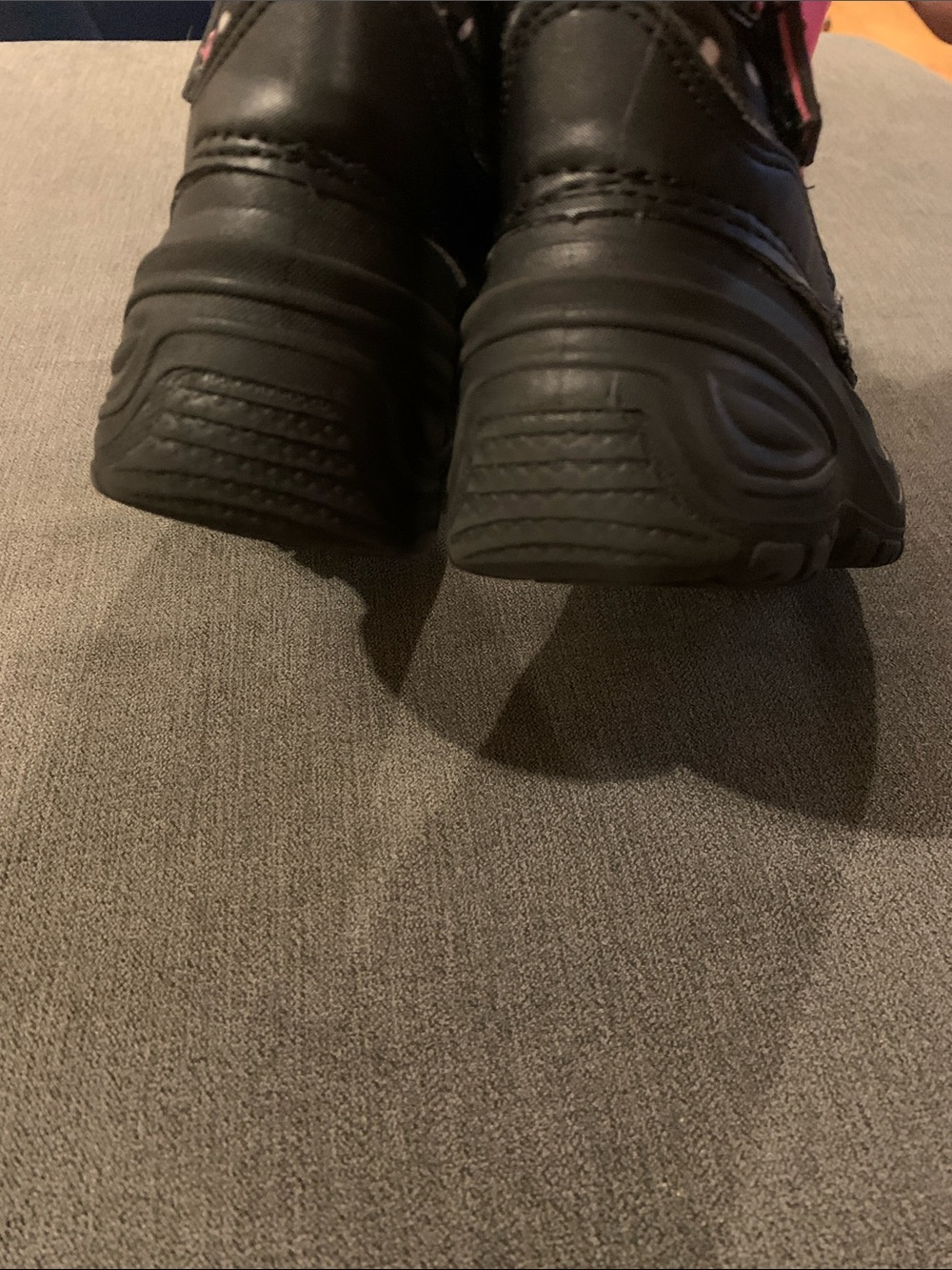 Rain Boots Winter Snow Boots Little Girls Size 9 Navy Polka Dot - Picture 6 of 7